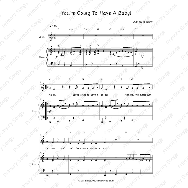 You're Going to Have a Baby sheet music image