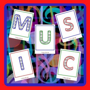 musical alphabet for display
